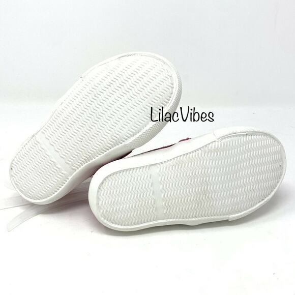 Cat & Jack Madigan Slip-On Sneakers Pink Glitter Size 7 - Picture 5 of 5